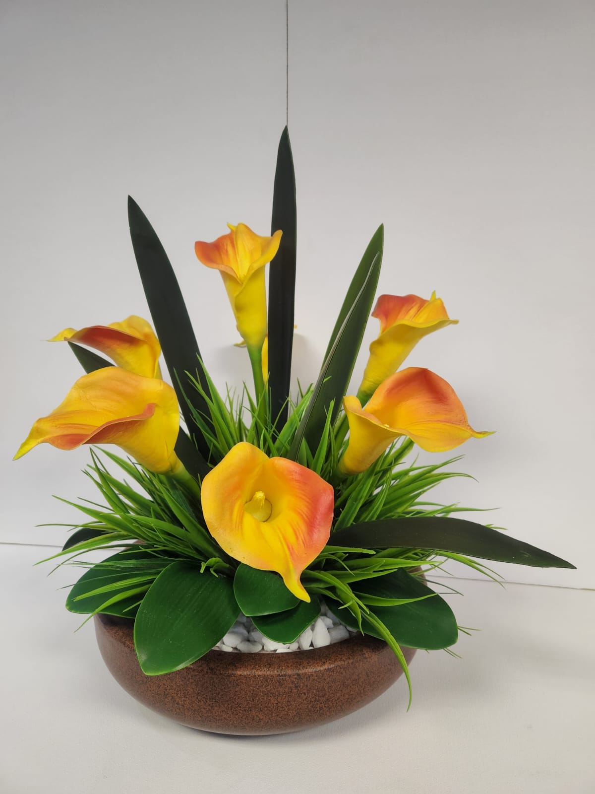 Yellow Cala Lily arrangement - Hoops