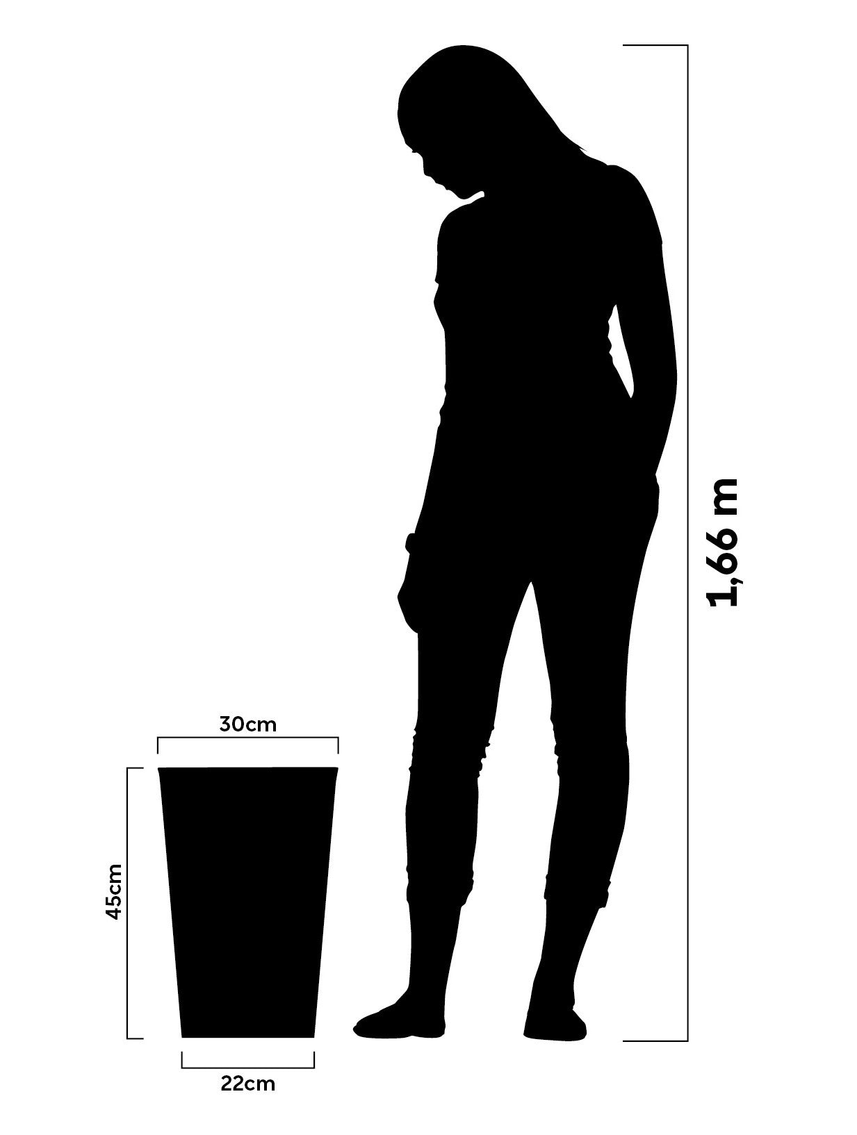 Aldora Conical flower pot 45 - Hoops