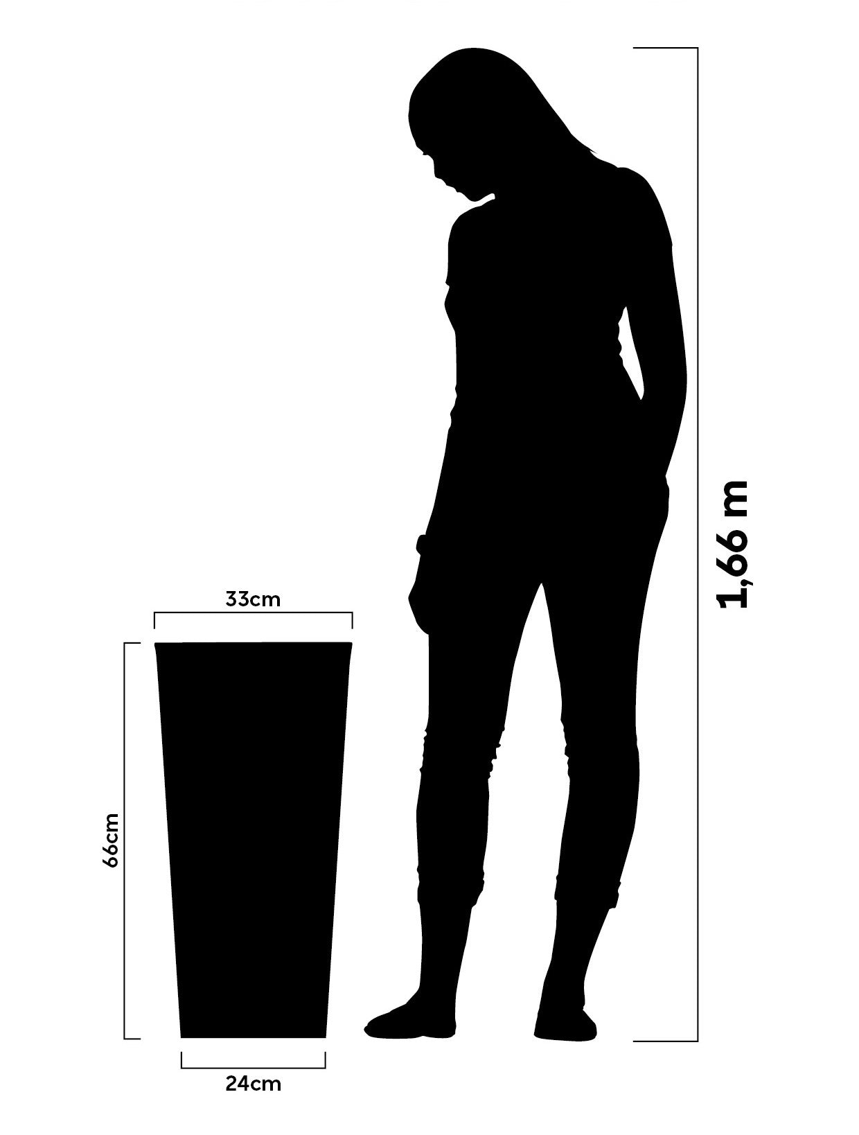 Aldora Conical flower pot 66 - Hoops