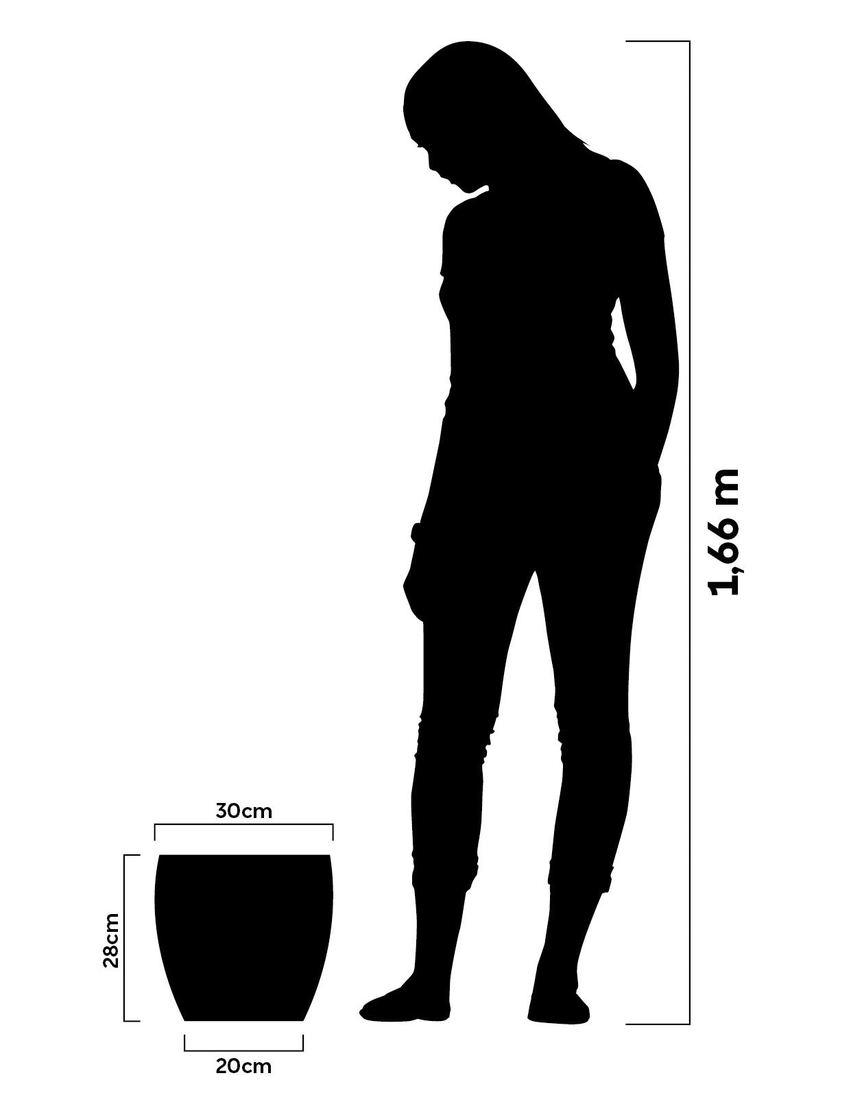 Apollo cubic flower pot 28 - Hoops