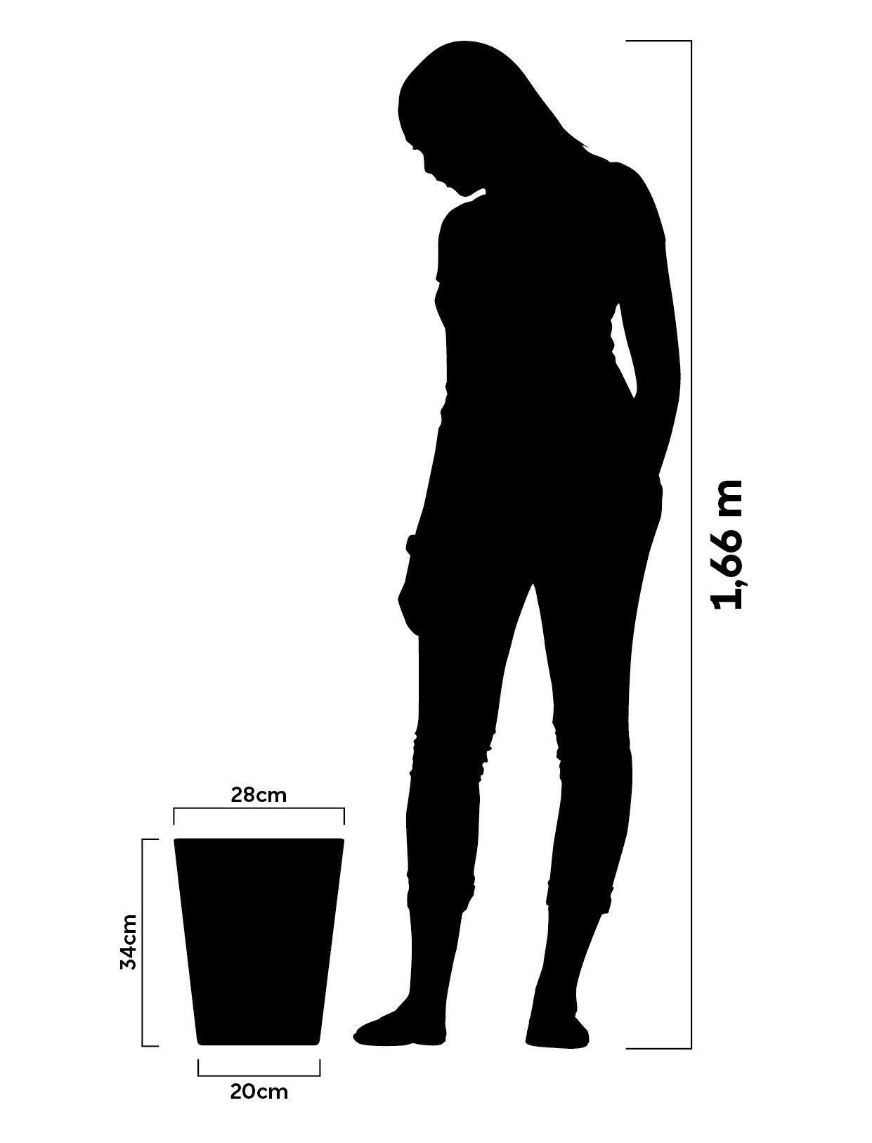 Malta cubic flower pot 34 - Hoops