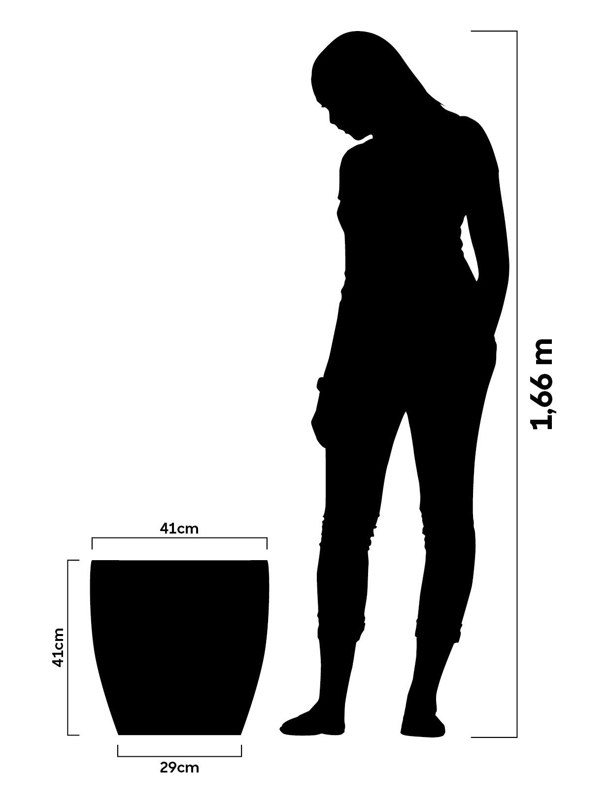 Elba flower pot 41 - Hoops