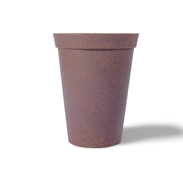 Athens conical flower pot 45 Mocha Brown