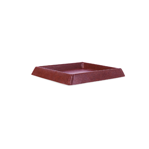 Flower pot saucer (square) 21 Dark Mahogany