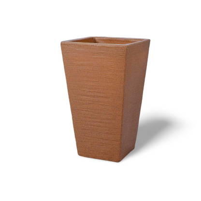 Malta cubic flower pot 34 Coffee