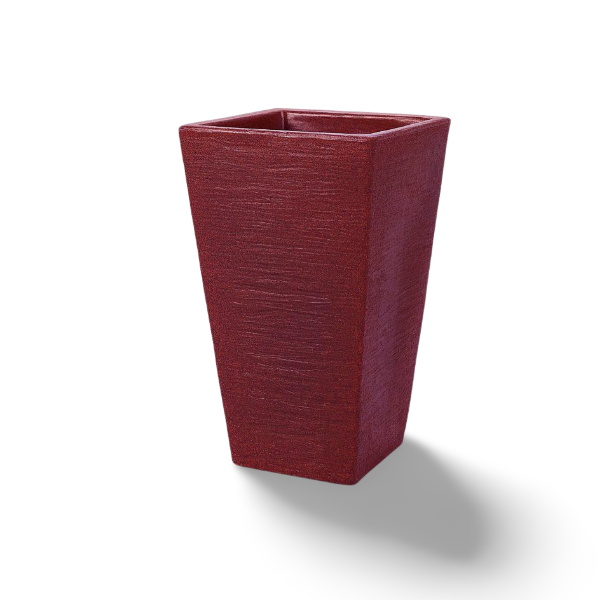 Malta cubic flower pot 34 Dark Mahogany