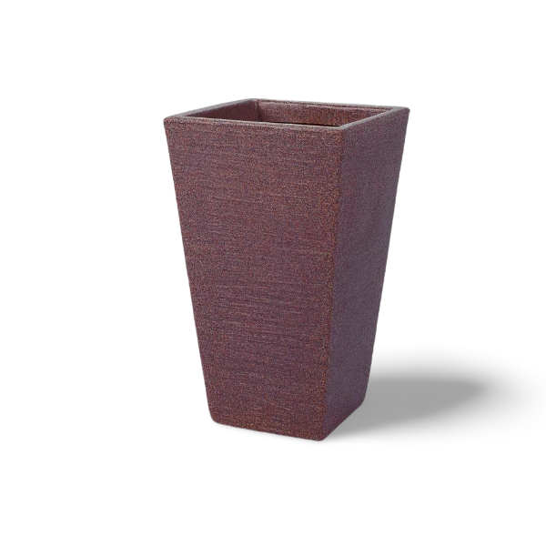 Malta cubic flower pot 34 Mocha Brown